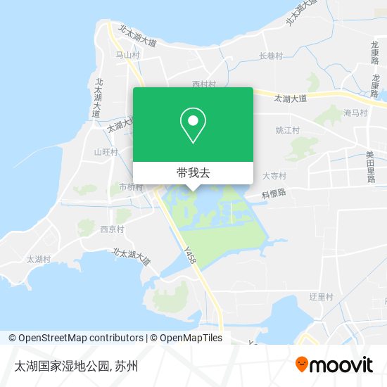 太湖国家湿地公园地图