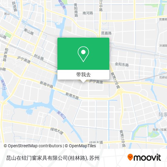 昆山在铉门窗家具有限公司(桂林路)地图