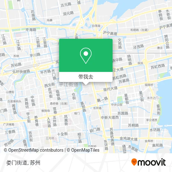 娄门街道地图