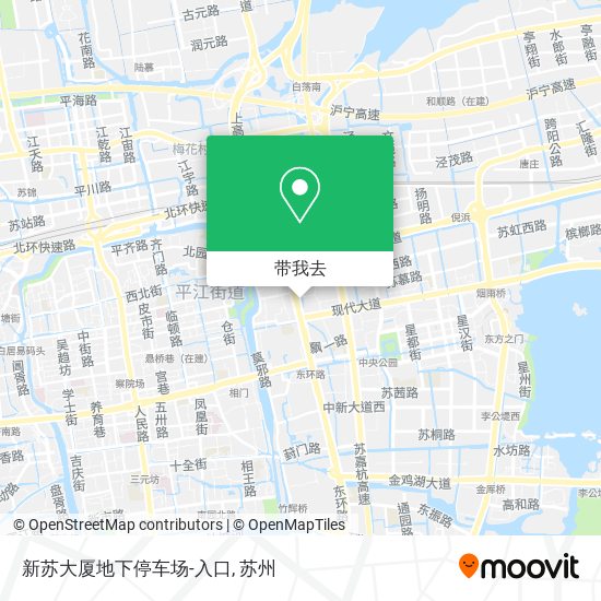 新苏大厦地下停车场-入口地图