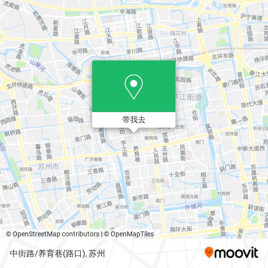 中街路/养育巷(路口)地图