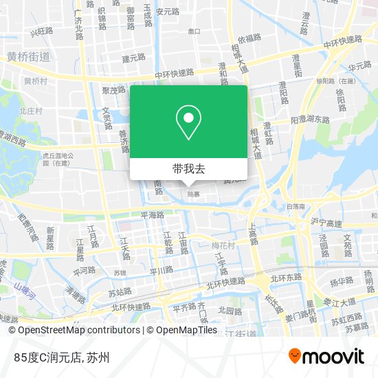 85度C润元店地图