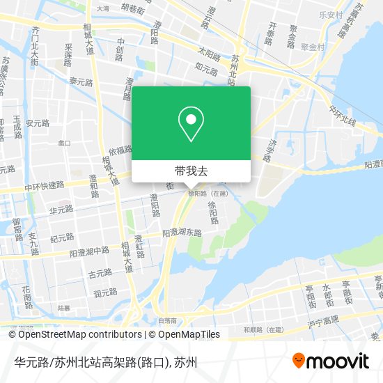 华元路/苏州北站高架路(路口)地图