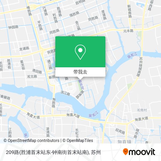 209路(胜浦首末站东-钟南街首末站南)地图