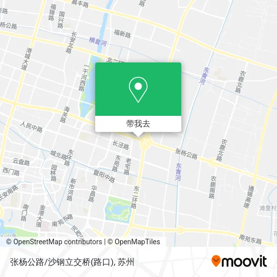 张杨公路/沙钢立交桥(路口)地图