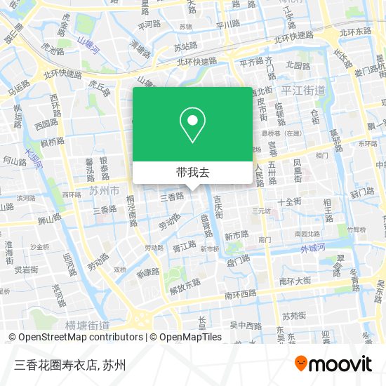 三香花圈寿衣店地图