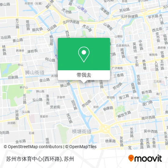 苏州市体育中心(西环路)地图