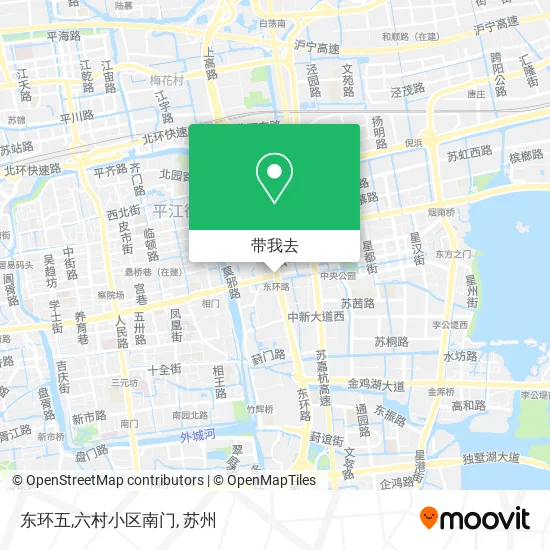 东环五,六村小区南门地图