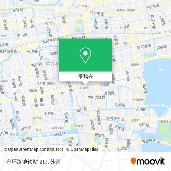 东环路地铁站-2口地图