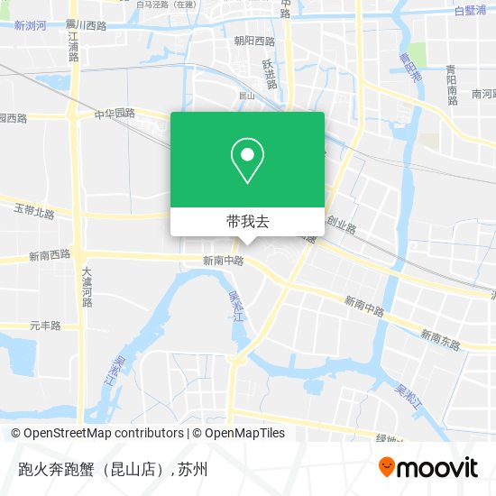 跑火奔跑蟹（昆山店）地图
