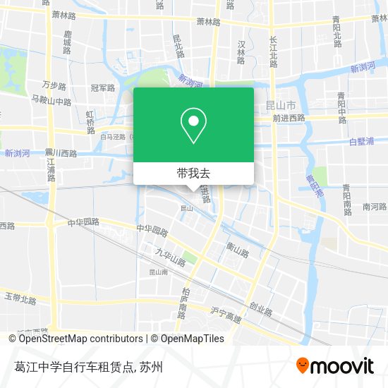 葛江中学自行车租赁点地图