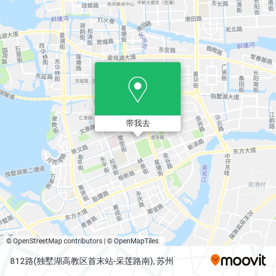 812路(独墅湖高教区首末站-采莲路南)地图