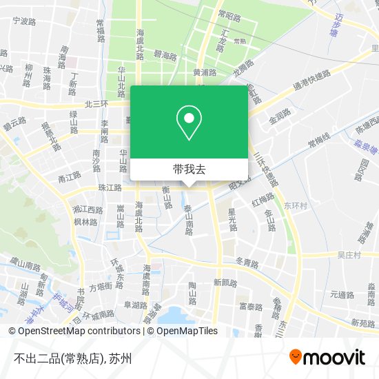 不出二品(常熟店)地图