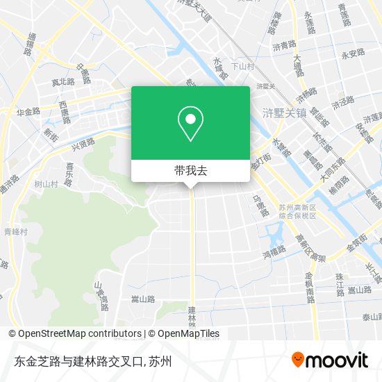 东金芝路与建林路交叉口地图