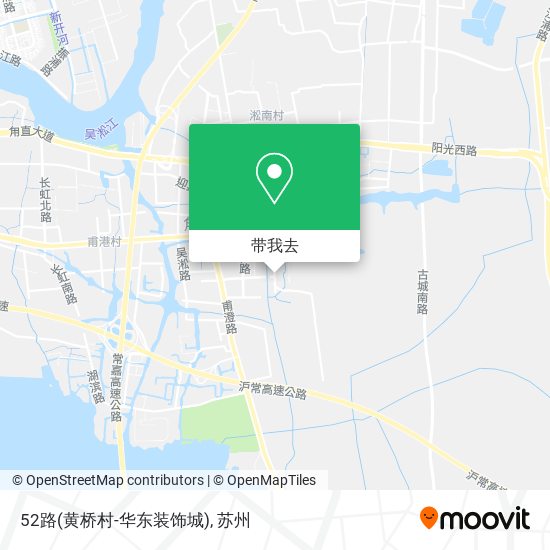 52路(黄桥村-华东装饰城)地图