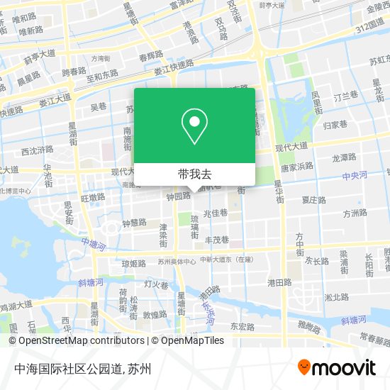 中海国际社区公园道地图