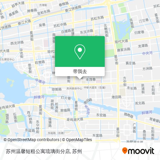 苏州温馨短租公寓琉璃街分店地图