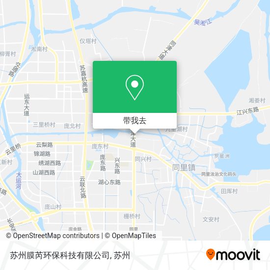 苏州膜芮环保科技有限公司地图