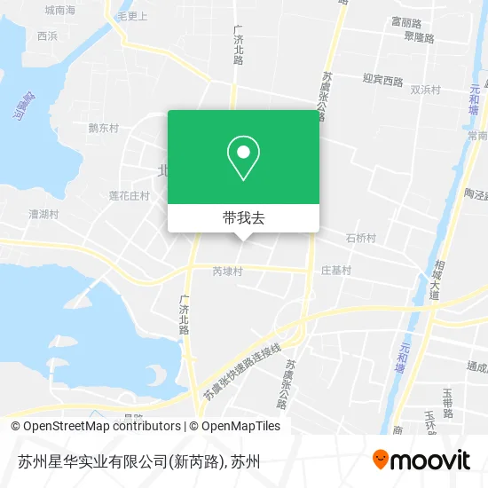 苏州星华实业有限公司(新芮路)地图