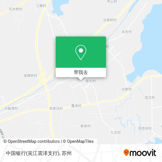中国银行(吴江震泽支行)地图