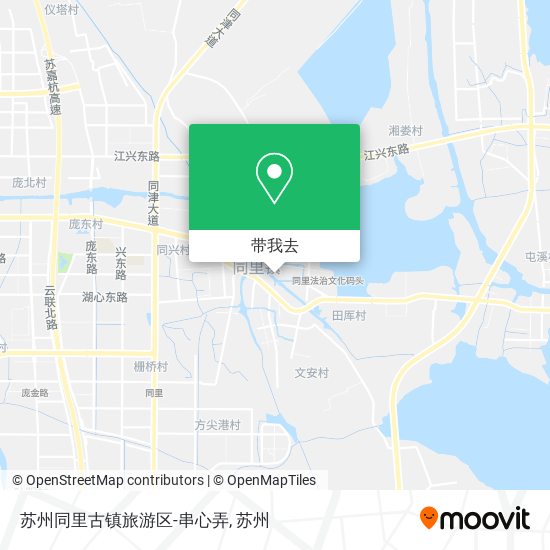 苏州同里古镇旅游区-串心弄地图