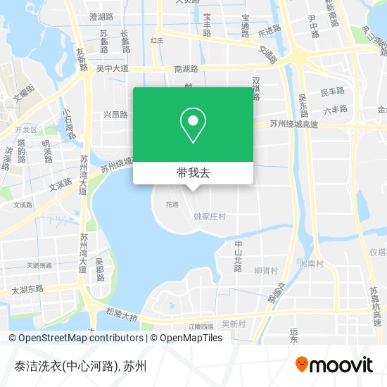 泰洁洗衣(中心河路)地图