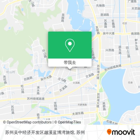 苏州吴中经济开发区越溪蓝博湾旅馆地图