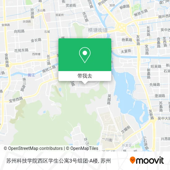 苏州科技学院西区学生公寓3号组团-A楼地图