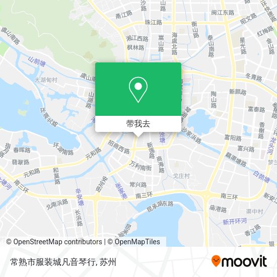 常熟市服装城凡音琴行地图