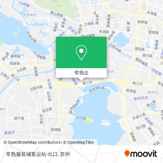 常熟服装城客运站-出口地图