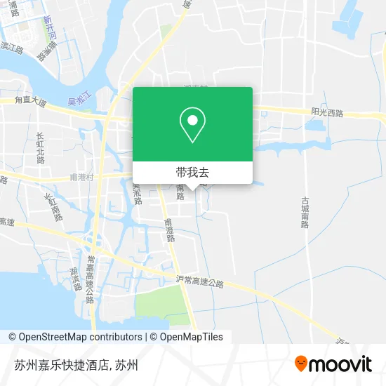 苏州嘉乐快捷酒店地图