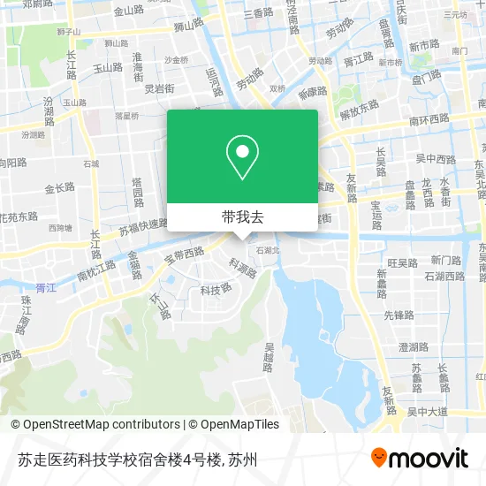 苏走医药科技学校宿舍楼4号楼地图