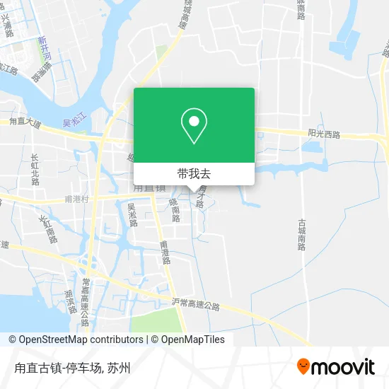 甪直古镇-停车场地图