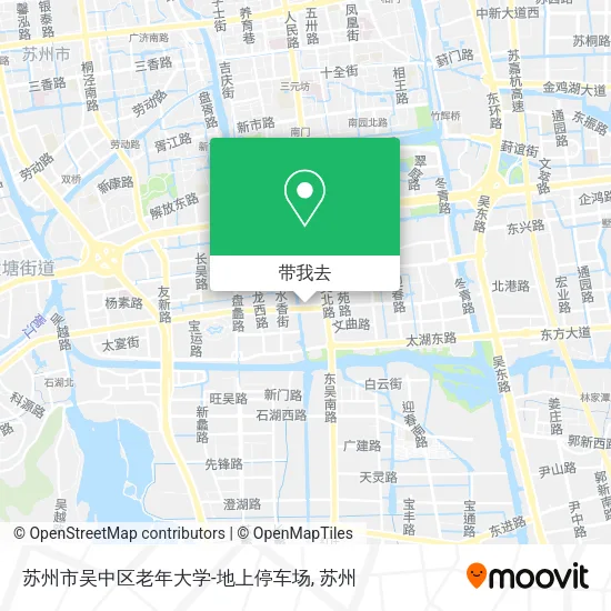 苏州市吴中区老年大学-地上停车场地图