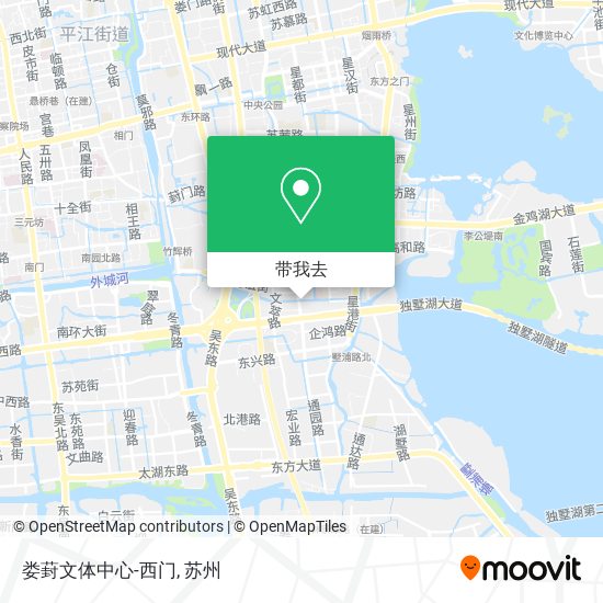 娄葑文体中心-西门地图
