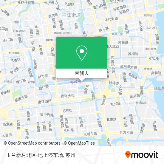 玉兰新村北区-地上停车场地图
