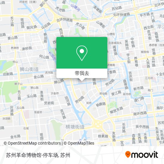 苏州革命博物馆-停车场地图