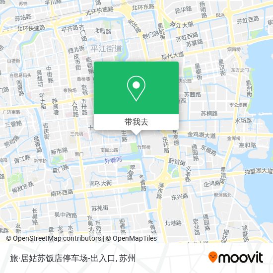 旅·居姑苏饭店停车场-出入口地图