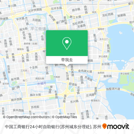 中国工商银行24小时自助银行(苏州城东分理处)地图
