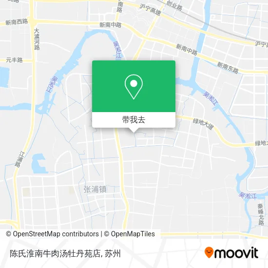 陈氏淮南牛肉汤牡丹苑店地图