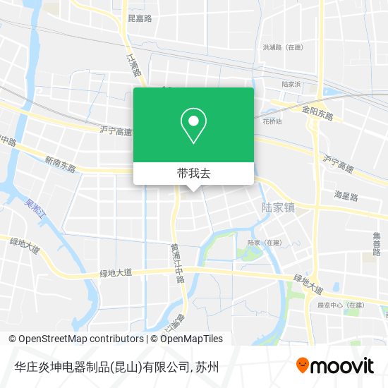 华庄炎坤电器制品(昆山)有限公司地图