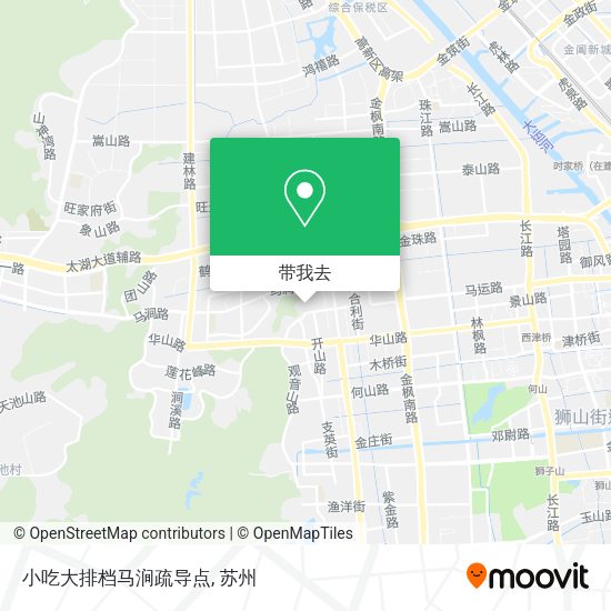 小吃大排档马涧疏导点地图
