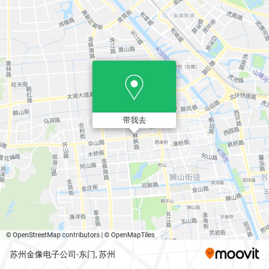 苏州金像电子公司-东门地图