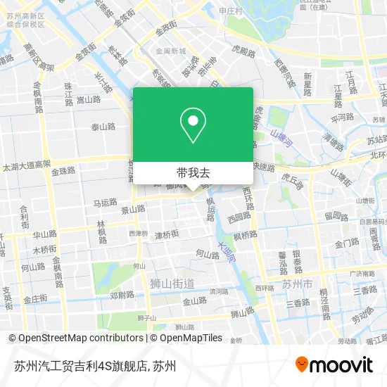 苏州汽工贸吉利4S旗舰店地图