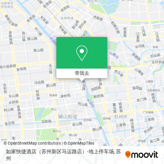 如家快捷酒店（苏州新区马运路店）-地上停车场地图
