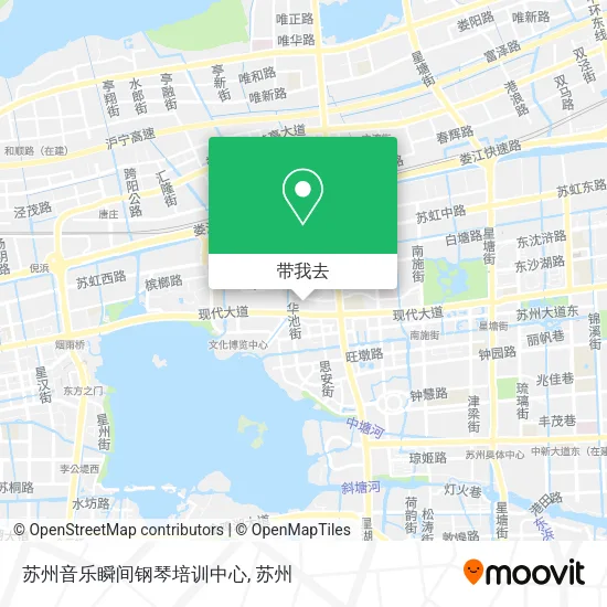 苏州音乐瞬间钢琴培训中心地图
