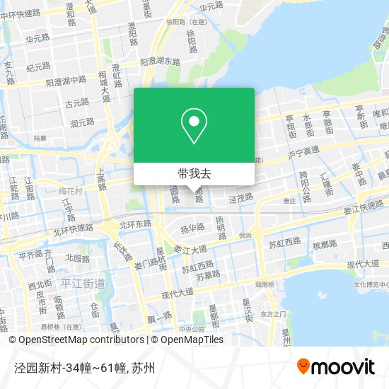 泾园新村-34幢~61幢地图