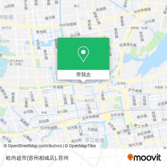 欧尚超市(苏州相城店)地图