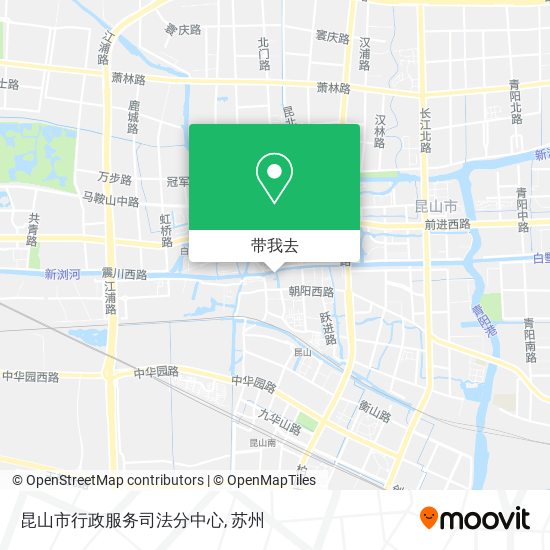 昆山市行政服务司法分中心地图