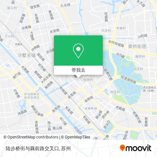 陆步桥街与藕前路交叉口地图